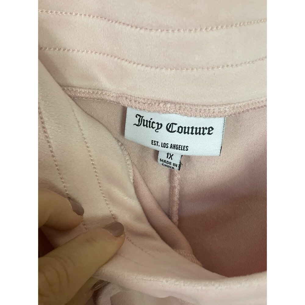 Juicy‎ Couture Pink Velour Pull-On Joggers Sweatpants Women's Sz XL Pants - Picture 5 of 7